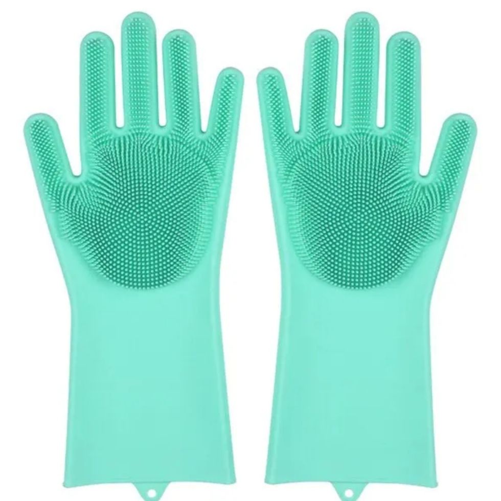 Dishwashing Cleaning Gloves Magic Silicone Rubber