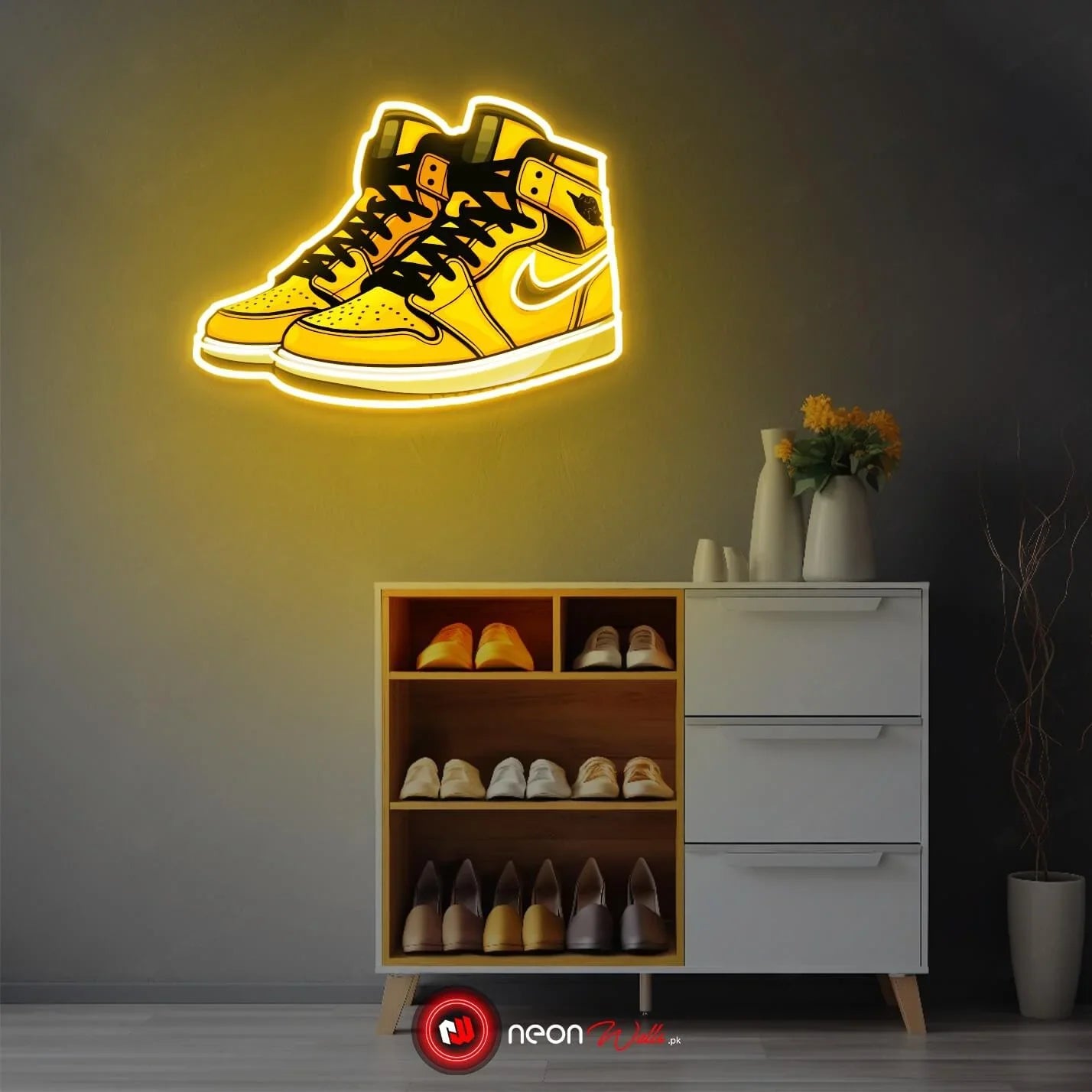 Jordan Shoes Kicks UV Neon Sign 👟 – Showcase Your Sneaker Love in Neon Lights!