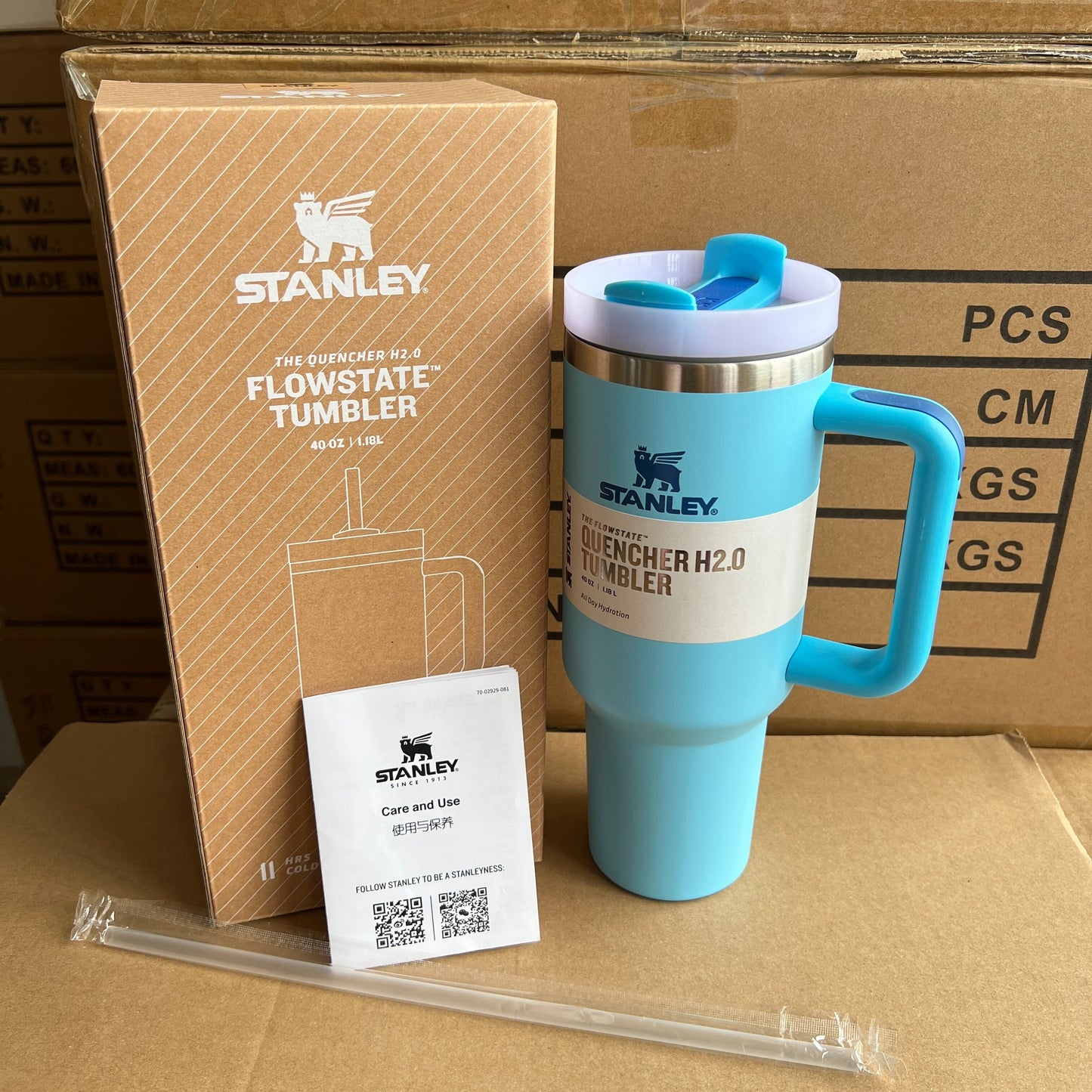 Stanley The Flowstate Quencher H2.0 40oz Tumbler Blue