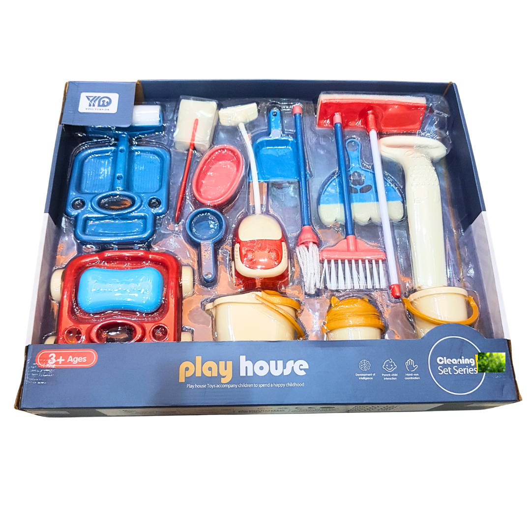 Ultimate Girls' Cleaning Playset - Perfect Gift for Ages 3-10 - Over 10 Accessories Included