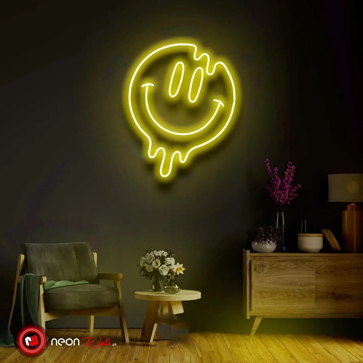 Smile Face Emoji Neon Light - Neon Signs Pakistan