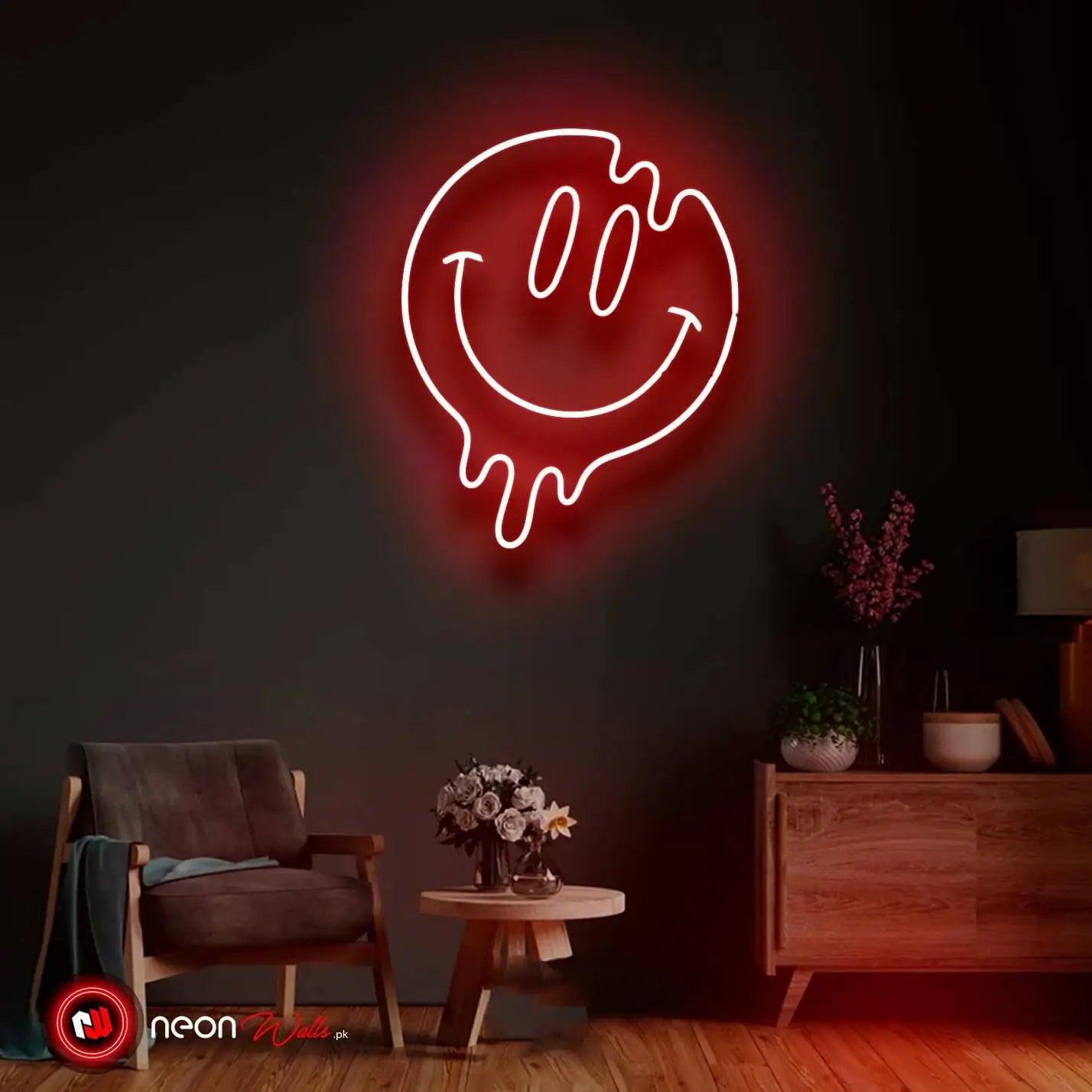 Smile Face Emoji Neon Light - Neon Signs Pakistan