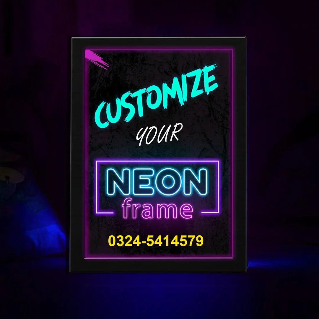 Face Art LED Light Box Poster Frames | Neon Poster Frame