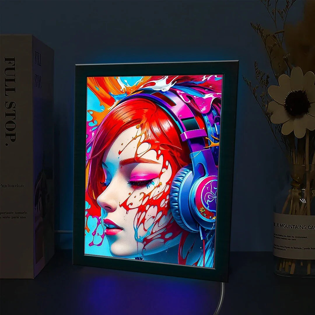 Face Art LED Light Box Poster Frames | Neon Poster Frame