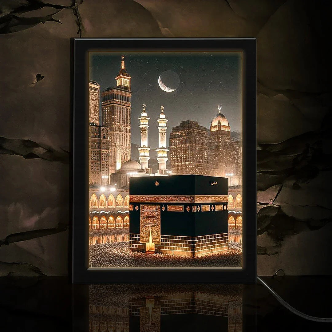 Kaaba Islamic Light Frame | Poster Neon Light Box