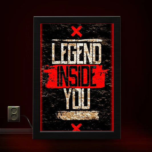 Legend Inside You | Motivational Neon Frame