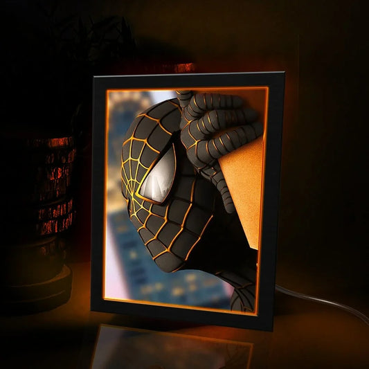 Spider Man Movie Poster Wall Art | Neon Poster Frame