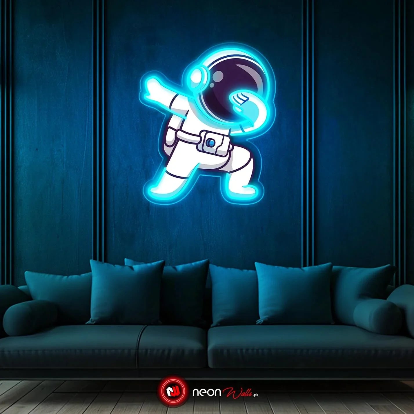 Astronaut Dab UV Neon Sign – Bring Space Vibes to Your Space!