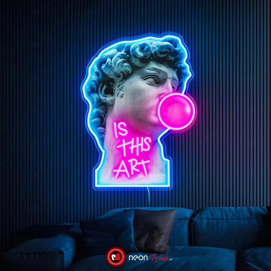 Pop Art David UV Neon Sign 🌟 – Illuminate Your Space with Art and Style