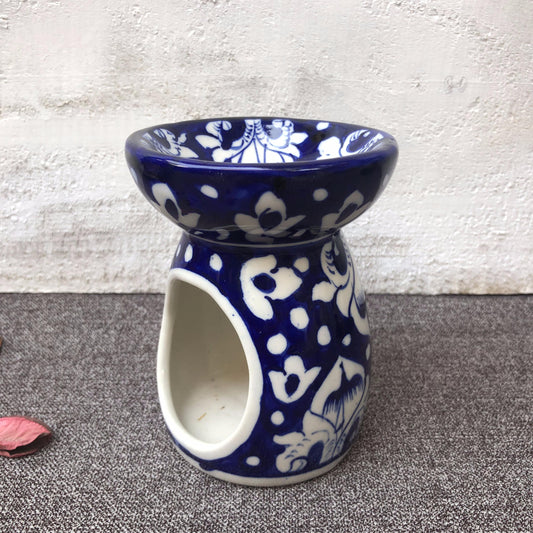 Blue Ceramic Oil Burner