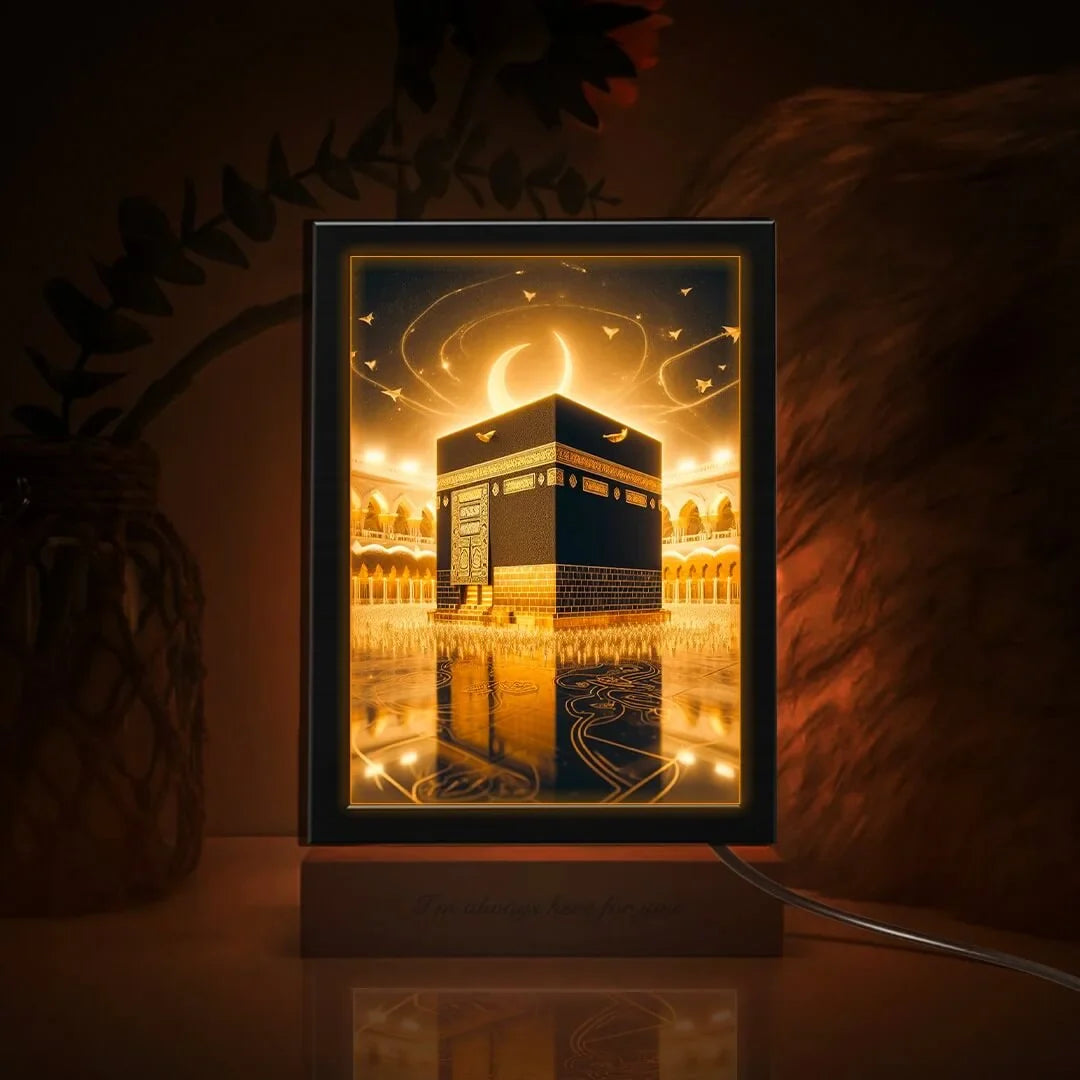 Kaaba Islamic Light Frame | Poster Neon Light Box