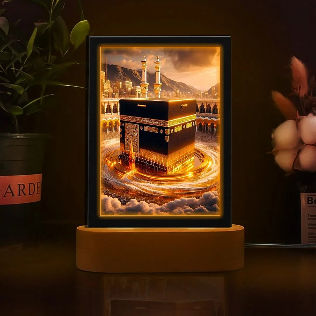 Kaaba Islamic Light Frame | Poster Neon Light Box