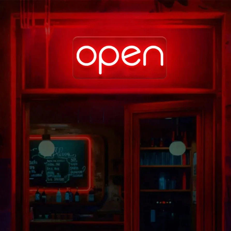 Open Neon Sign - Neon Light