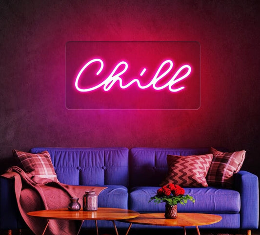 Neon Light Chill Sign - Embrace Relaxation with Chill Neon Sign