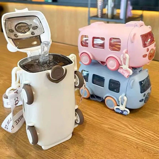 Cute Bus Shaped Water Bottle 330 ML