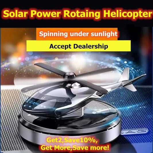 Helicopter Car Dashboard Solar Power Diffuser Fresh Aroma