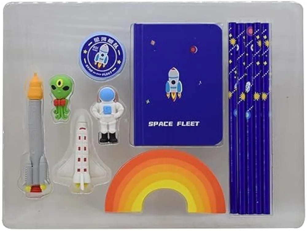 12 pieces outer space stationary set for Study