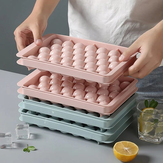 Ice Cube Tray Plastic Round Mini Circle Shape