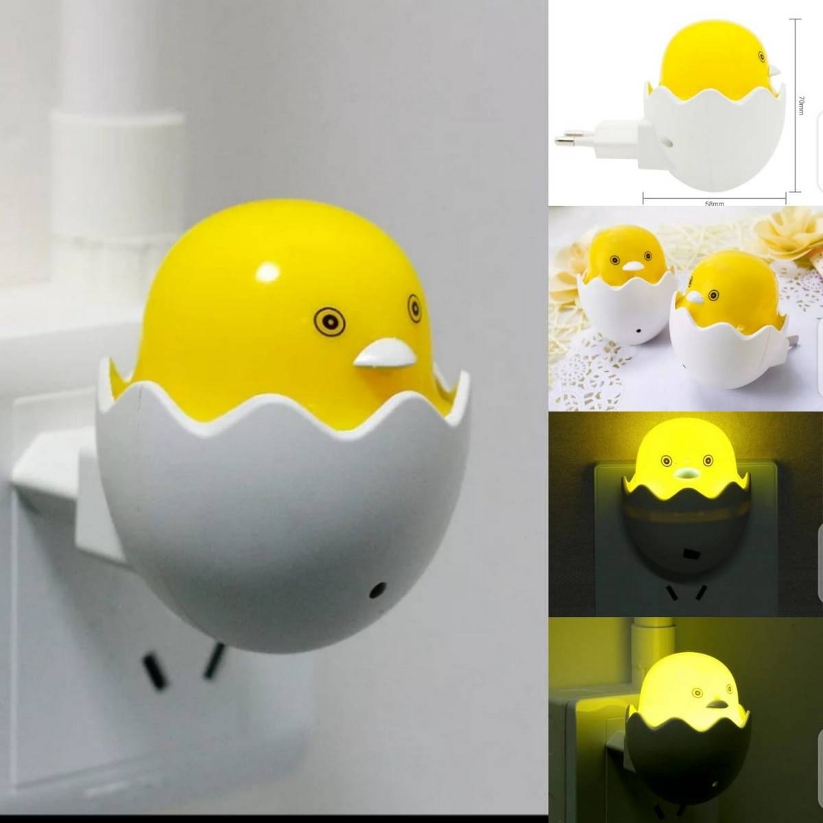 Duck Chick Bulb Sensor Light Night Lamp