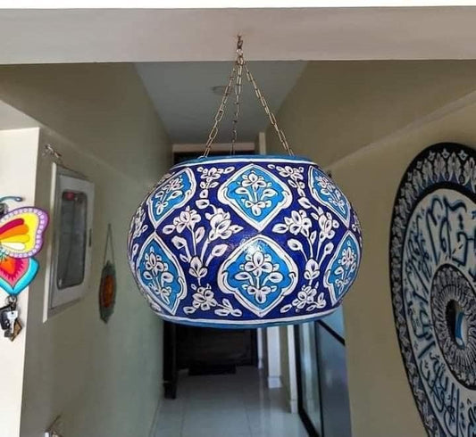 Traditional Blue wall hanging ceiling lamp