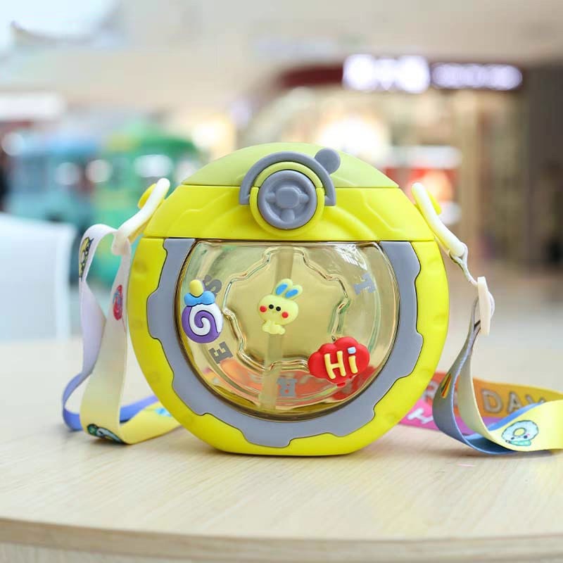 Wheel Shape Small Water Bottle Sipper for Kids