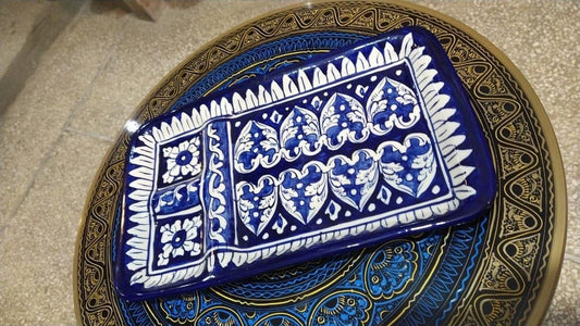 Blue Pottery Handi Platter