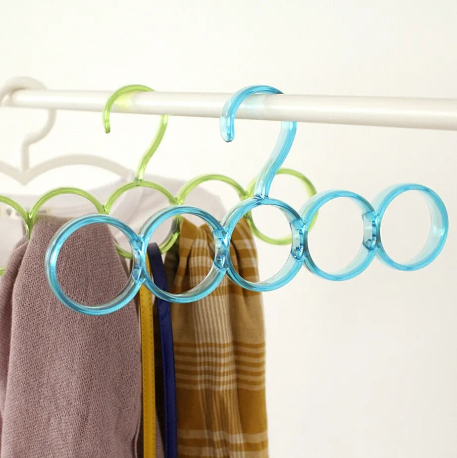 Single Line Acrylic Hanger Plastic Ring Hanger for Closet Accessory