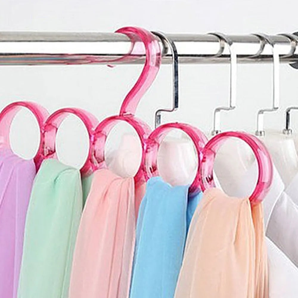 Single Line Acrylic Hanger Plastic Ring Hanger for Closet Accessory