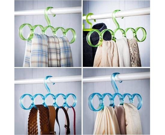 Single Line Acrylic Hanger Plastic Ring Hanger for Closet Accessory