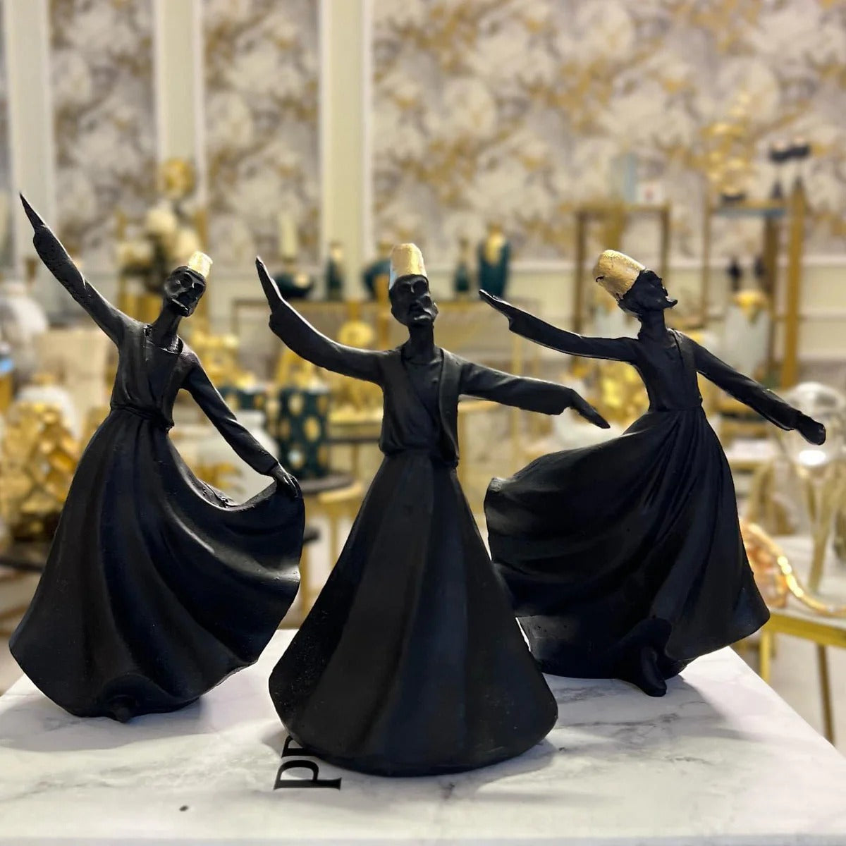 Classical Dervish Art Sculpture( Set of 3)