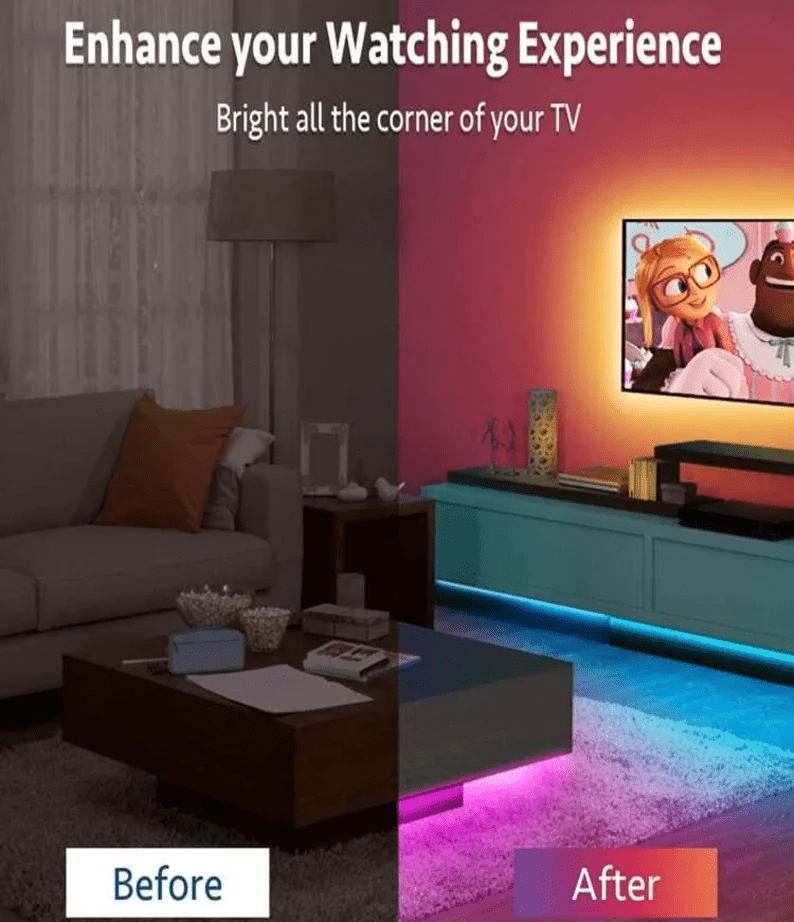 RGB LED Strip Light With Remote Controller Set